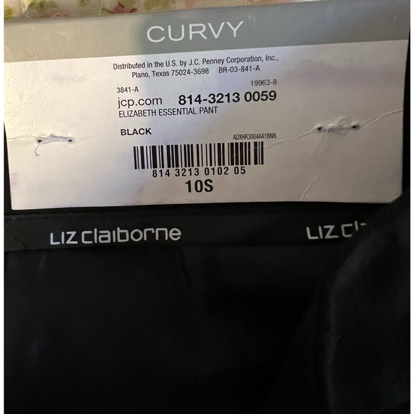 Liz Claiborne Dress Pants Womens Size 10 Career Pants Black Bootcut Pockets NWT - Picture 9 of 10